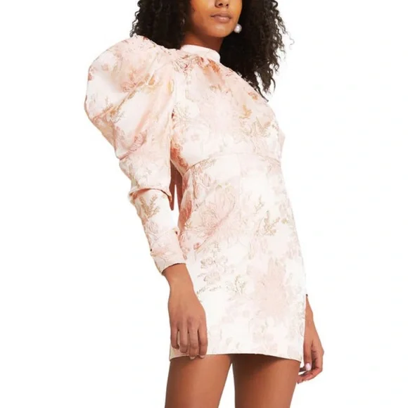 River Island | Dresses | River Island Long Sleeve Jacquard Minidress |  Poshmark